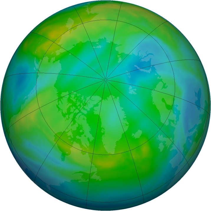 Arctic ozone map for 27 November 2006